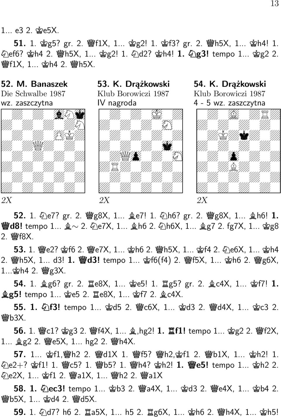 Drążkowski Klub Borowiczi 1987 IV nagroda é é ð é é é é ñ é é é é é é é ì é ï ò é ñ é ó é é é é é é é é é é é 54. K. Drążkowski Klub Borowiczi 1987 4-5 wz.