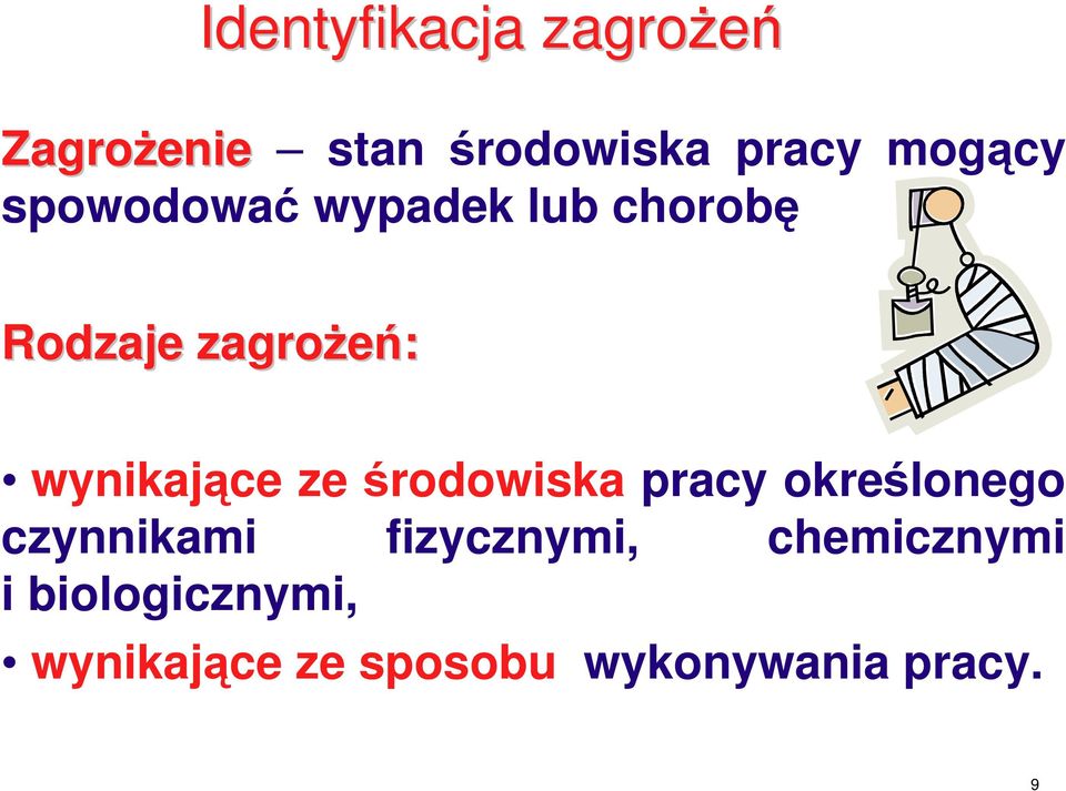 środowiska pracy określonego czynnikami fizycznymi,