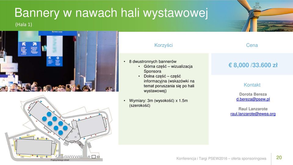 informacyjna (wskazówki na temat poruszania się po hali