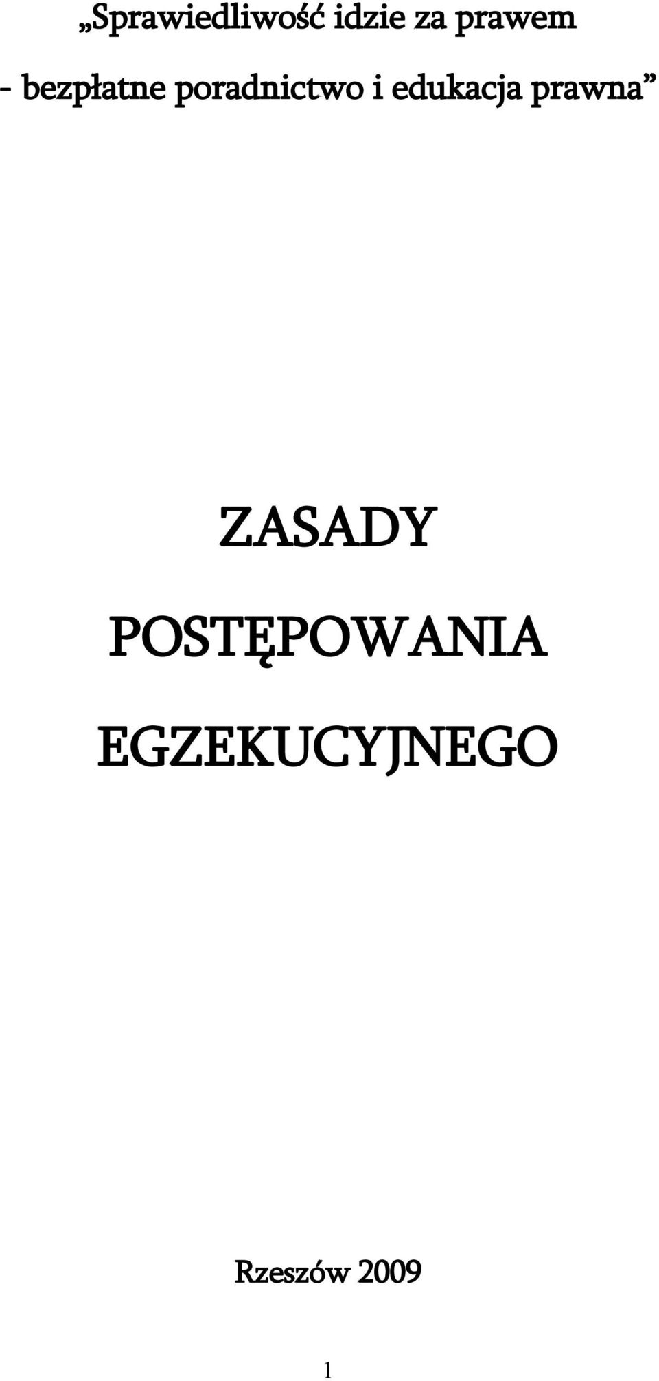 edukacja prawna ZASADY