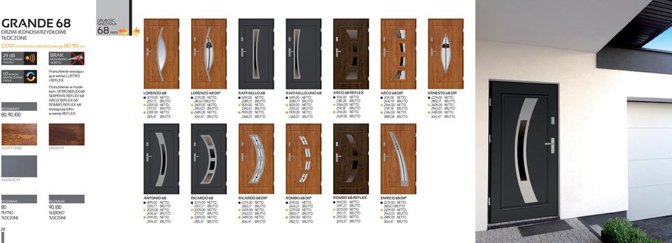 68 mm LORENZO 68 2079,00 NETTO; 2557,17 BRUTTO 2209,00 NETTO; 2717,07 BRUTTO 2289,00 NETTO; 2815,47 BRUTTO LORENZO 68 DIP 2279,00 NETTO; 2803,17 BRUTTO 2409,00 NETTO; 2963,07 BRUTTO 2489,00 NETTO;