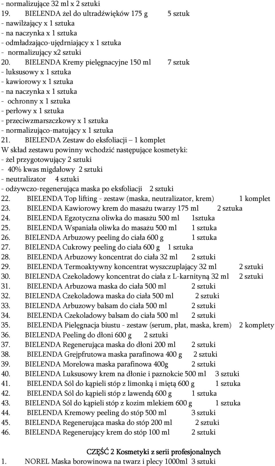 normalizująco-matujący x 1 sztuka 21.