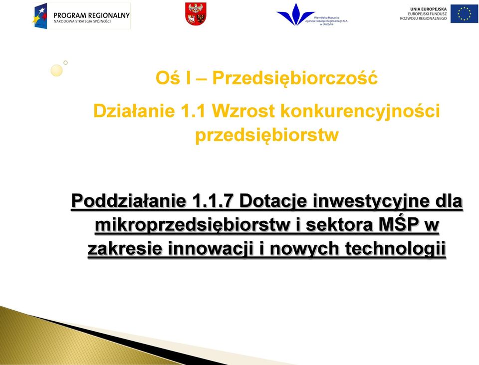 Poddziałanie 1.