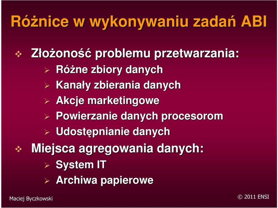 danych Akcje marketingowe Powierzanie danych procesorom