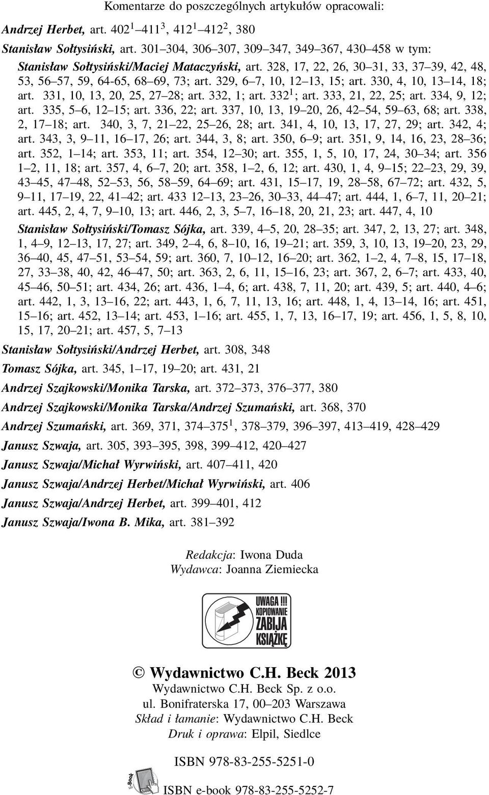 329, 6 7, 10, 12 13, 15; art. 330, 4, 10, 13 14, 18; art. 331, 10, 13, 20, 25, 27 28; art. 332, 1; art. 332 1 ; art. 333, 21, 22, 25; art. 334, 9, 12; art. 335, 5 6, 12 15; art. 336, 22; art.