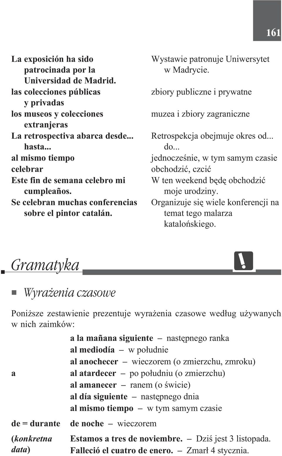 zbiory publiczne i prywatne muzea i zbiory zagraniczne Retrospekcja obejmuje okres od... do... jednoczeœnie, w tym samym czasie obchodziæ, czciæ W ten weekend bêdê obchodziæ moje urodziny.