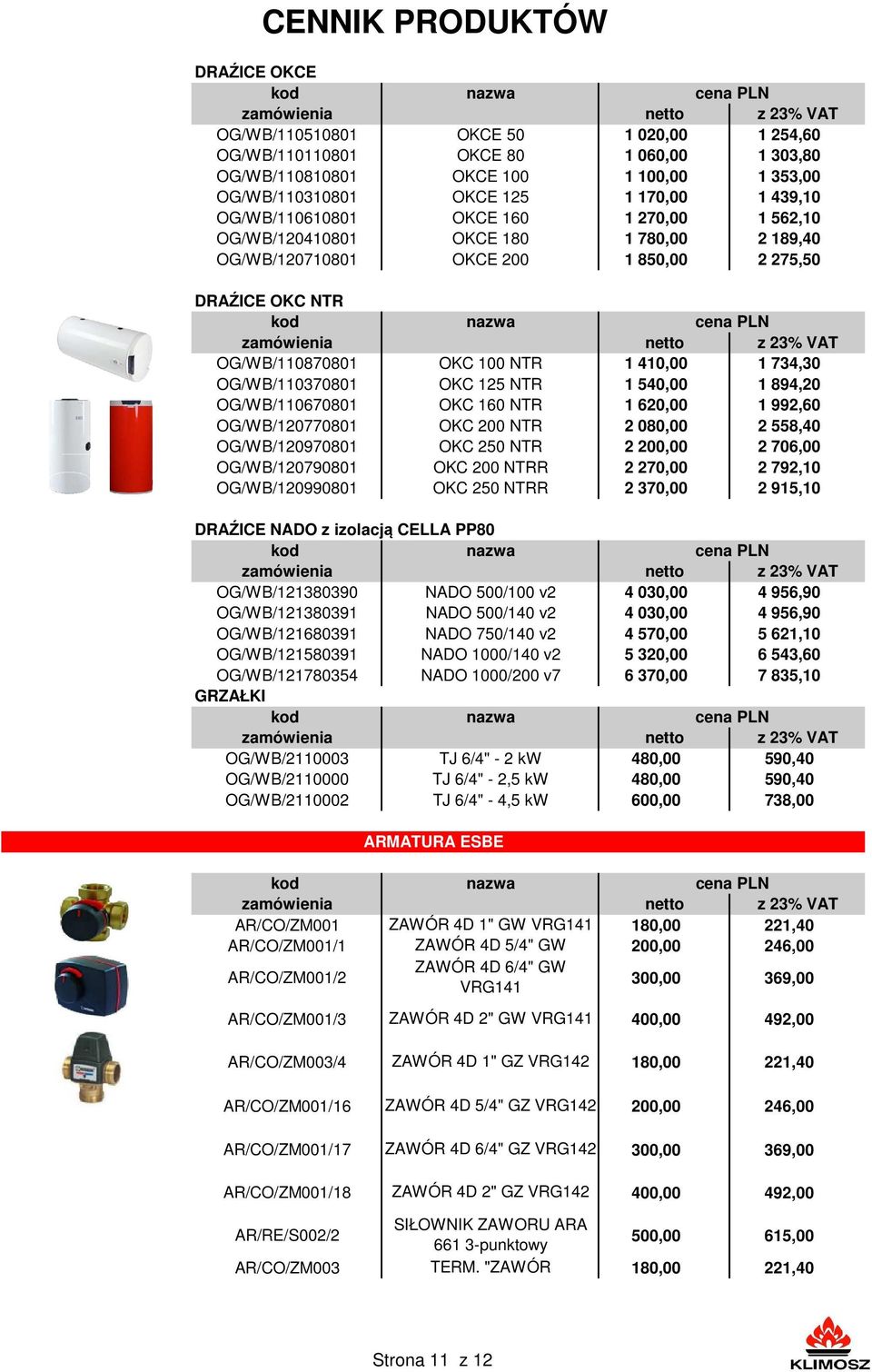 NTR 1 540,00 1 894,20 OG/WB/110670801 OKC 160 NTR 1 620,00 1 992,60 OG/WB/120770801 OKC 200 NTR 2 080,00 2 558,40 OG/WB/120970801 OKC 250 NTR 2 200,00 2 706,00 OG/WB/120790801 OKC 200 NTRR 2 270,00 2