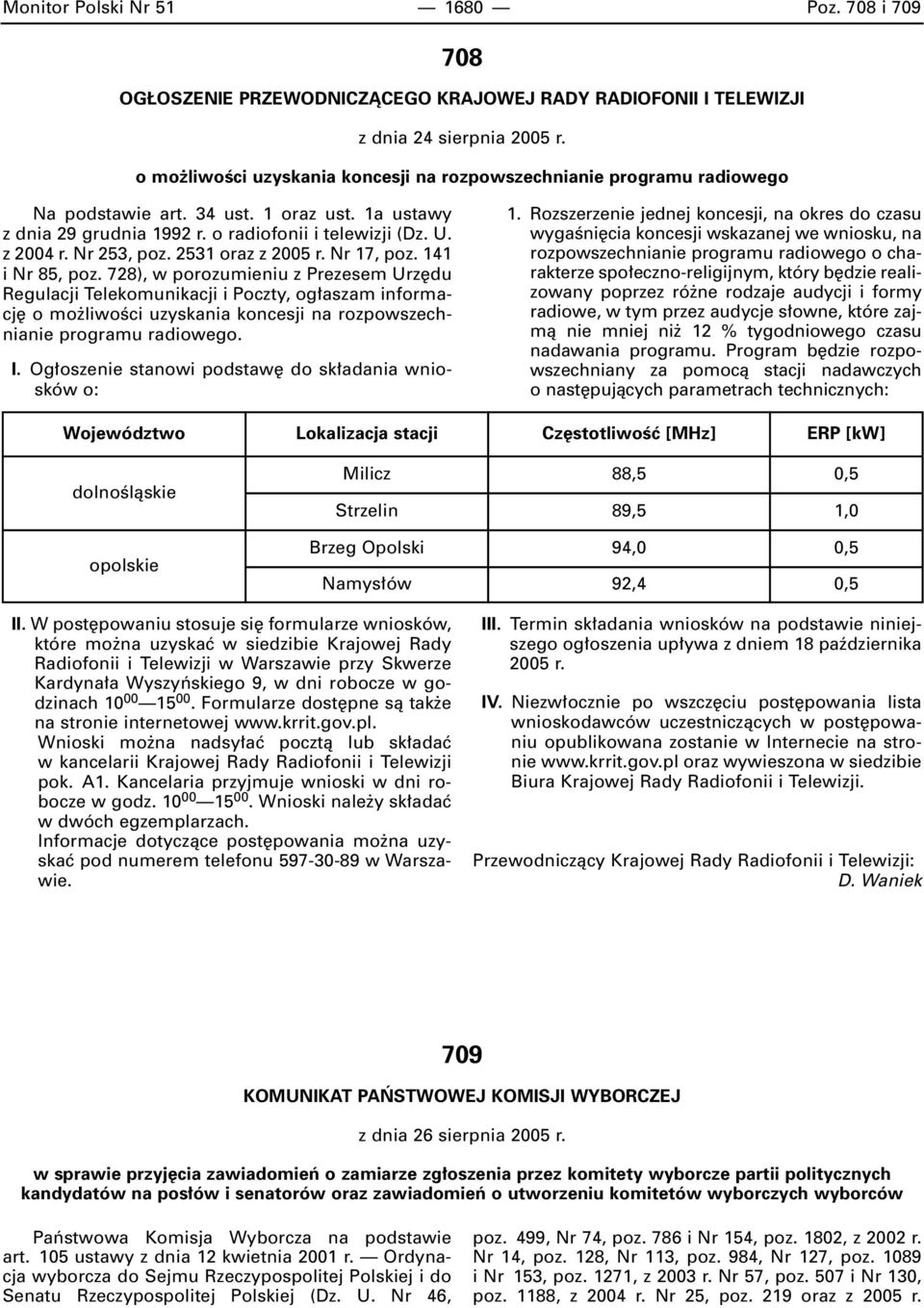 Nr 253, poz. 2531 oraz z 2005 r. Nr 17, poz. 141 i Nr 85, poz.