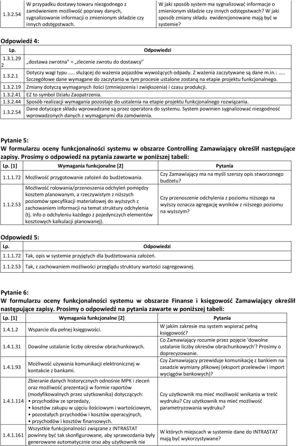 3.1.29 2 dostawa zwrotna = zlecenie zwrotu do dostawcy 1.3.2.1 Dotyczy wagi typu.. służącej do ważenia pojazdów wywożących odpady. Z ważenia zaczytywane są dane m.in.:.