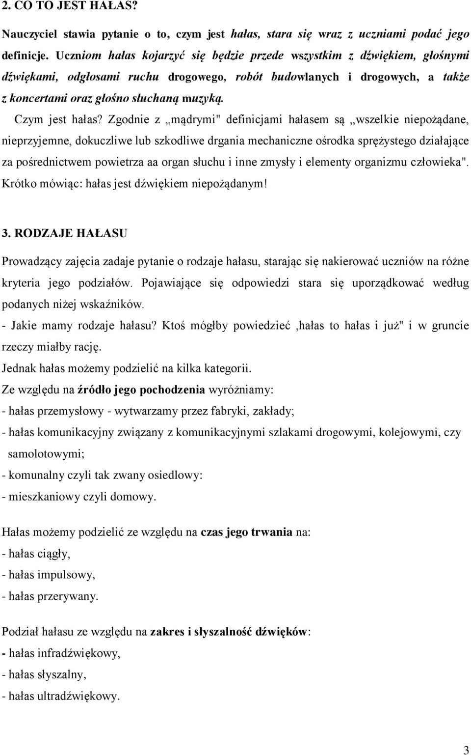 Czym jest hałas?