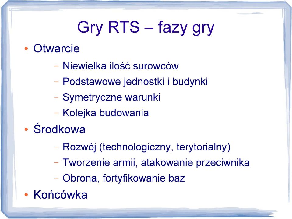 budowania Środkowa Rozwój (technologiczny, terytorialny)