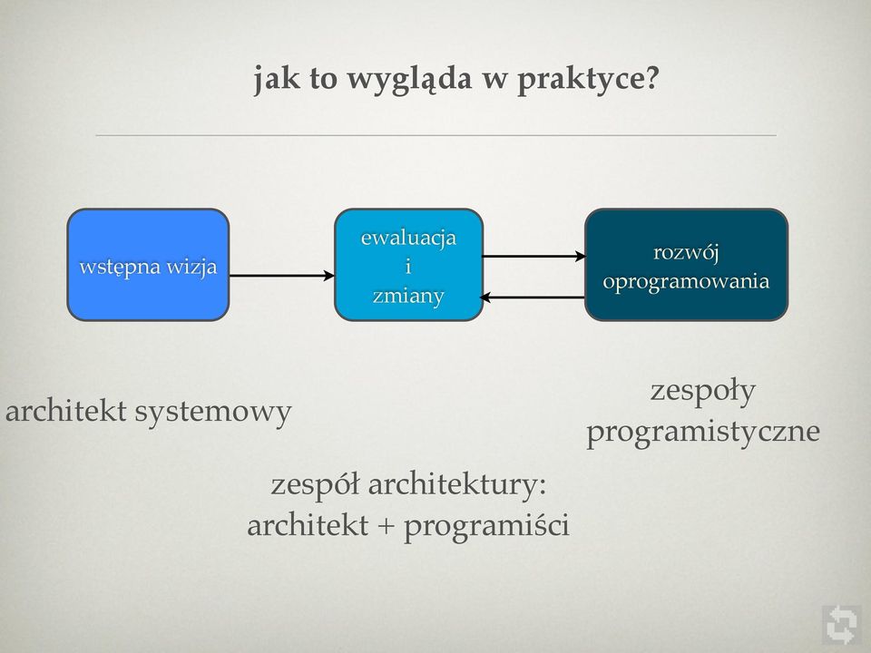 oprogramowania architekt systemowy zespół