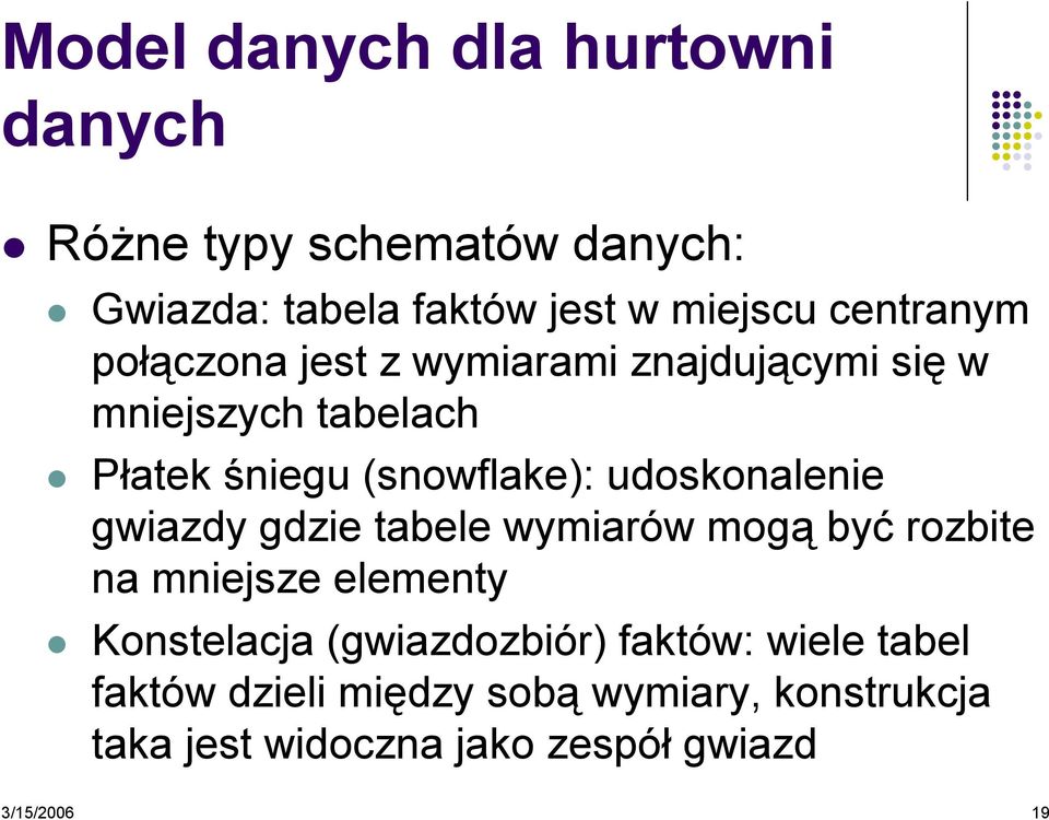 udoskonalenie gwiazdy gdzie tabele wymiarów mogą być rozbite na mniejsze elementy Konstelacja