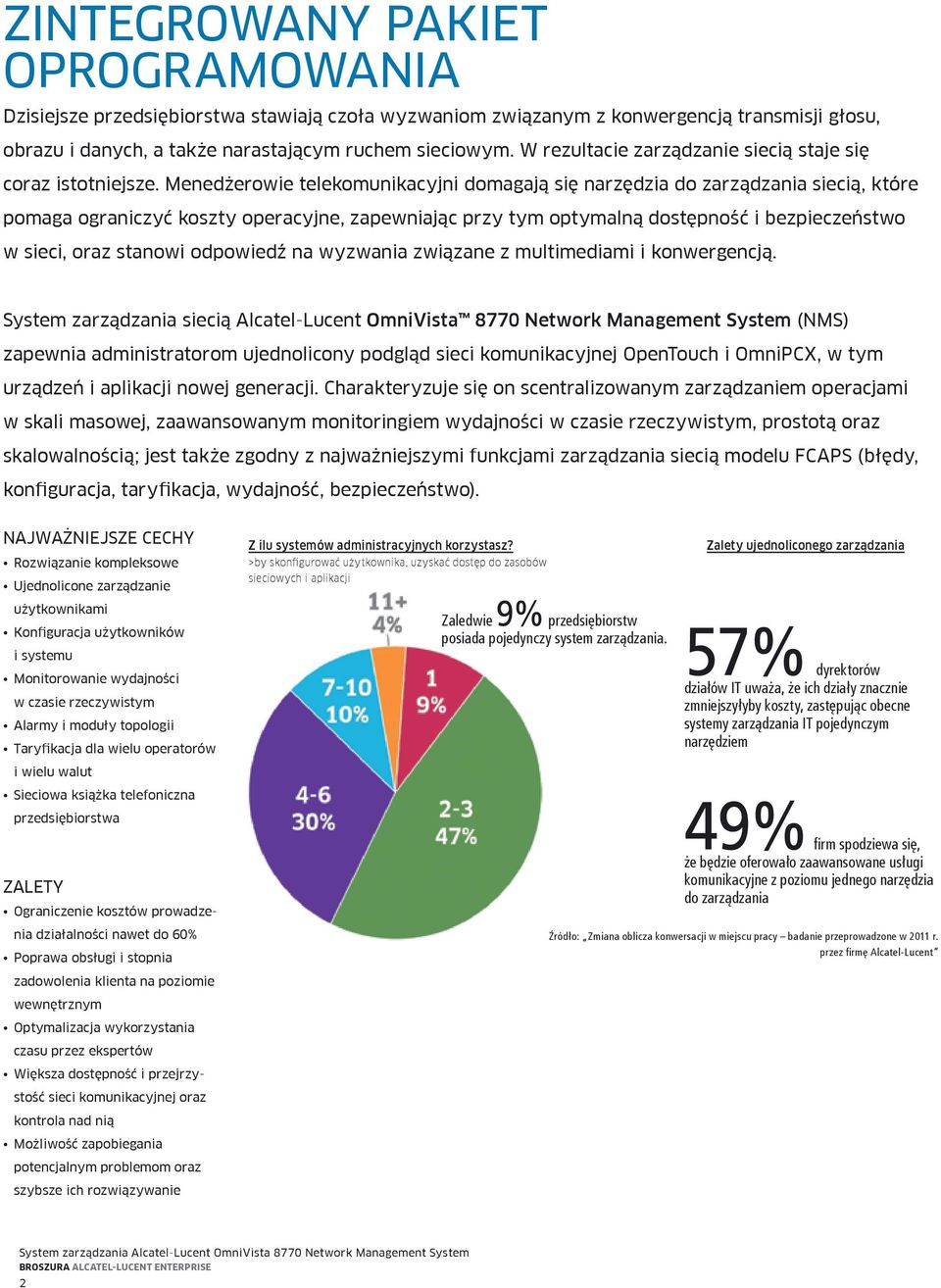 Menedżerowie telekomunikacyjni domagają się narzędzia do zarządzania siecią, które pomaga ograniczyć koszty operacyjne, zapewniając przy tym optymalną dostępność i bezpieczeństwo w sieci, oraz
