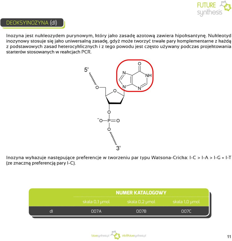 heterocyklicznych i z tego powodu jest często używany podczas projektowania starterów stosowanych w reakcjach PCR.