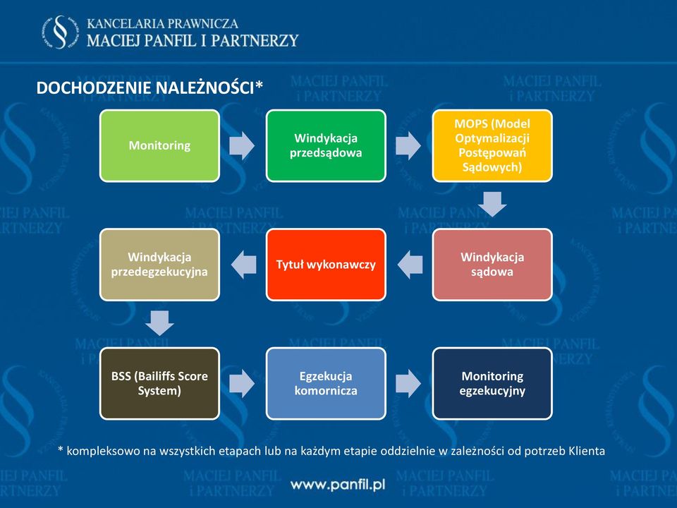 BSS (Bailiffs Score System) Egzekucja komornicza Monitoring egzekucyjny *