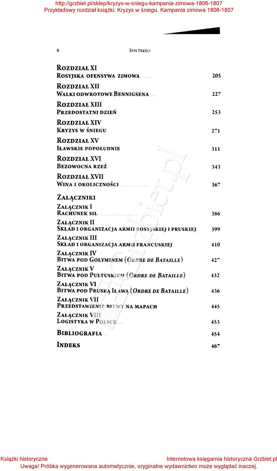 .. 205 227 253 271 311 343 367 ZAŁ4CZNIKI ZAŁ~CZNIKI RAcHUNEK su.. ZAŁ~CZNIK II SKŁAD I ORGANIZACJA ARMII ROSYJSKIEJ I PRUSKIEJ.