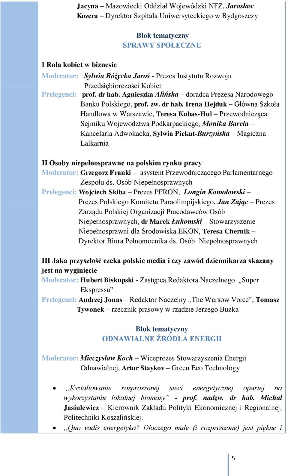 Agnieszka Alińska doradca Prezesa Narodowego Banku Polskiego, prof. zw. dr hab.