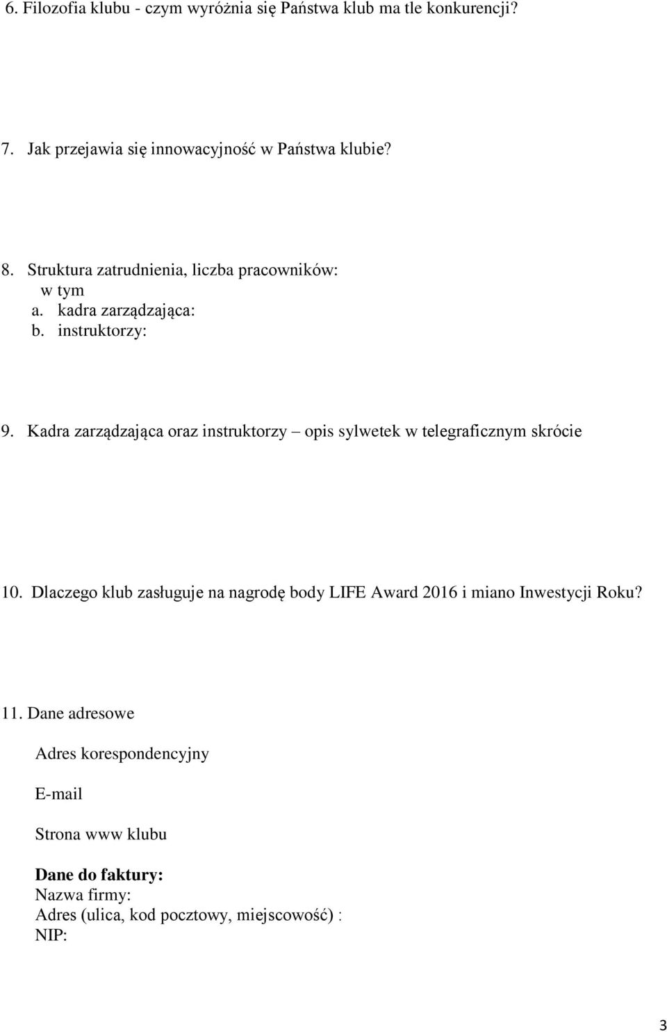 Kadra zarządzająca oraz instruktorzy opis sylwetek w telegraficznym skrócie 10.