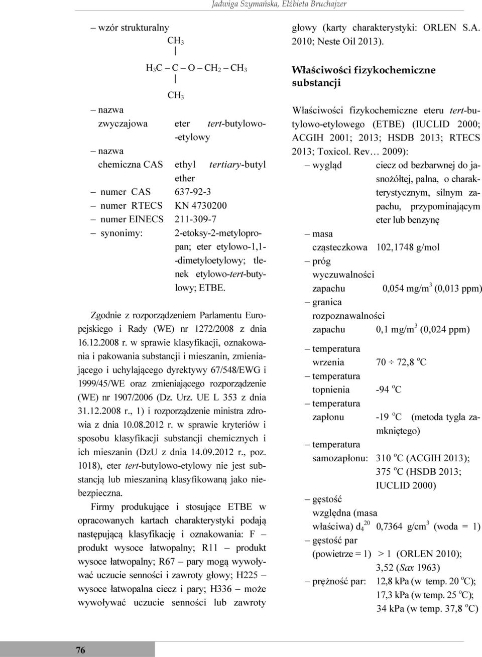 Zgodnie z rozporządzeniem Parlamentu Europejskiego i Rady (WE) nr 1272/2008 z dnia 16.12.2008 r.