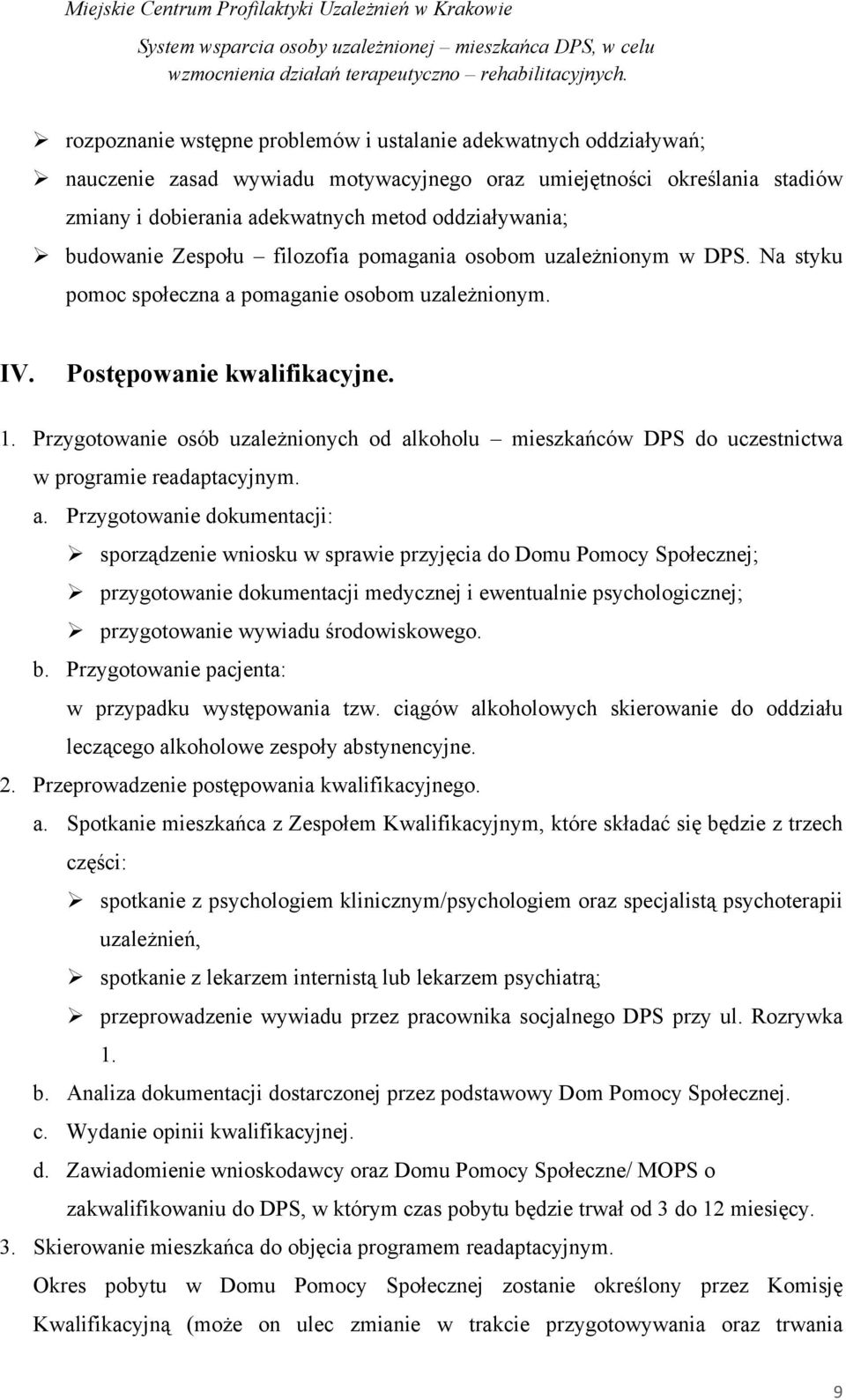 Przygotowanie osób uzależnionych od al