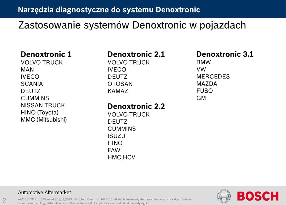 Denoxtronic 2.1 VOLVO TRUCK IVECO DEUTZ OTOSAN KAMAZ Denoxtronic 2.