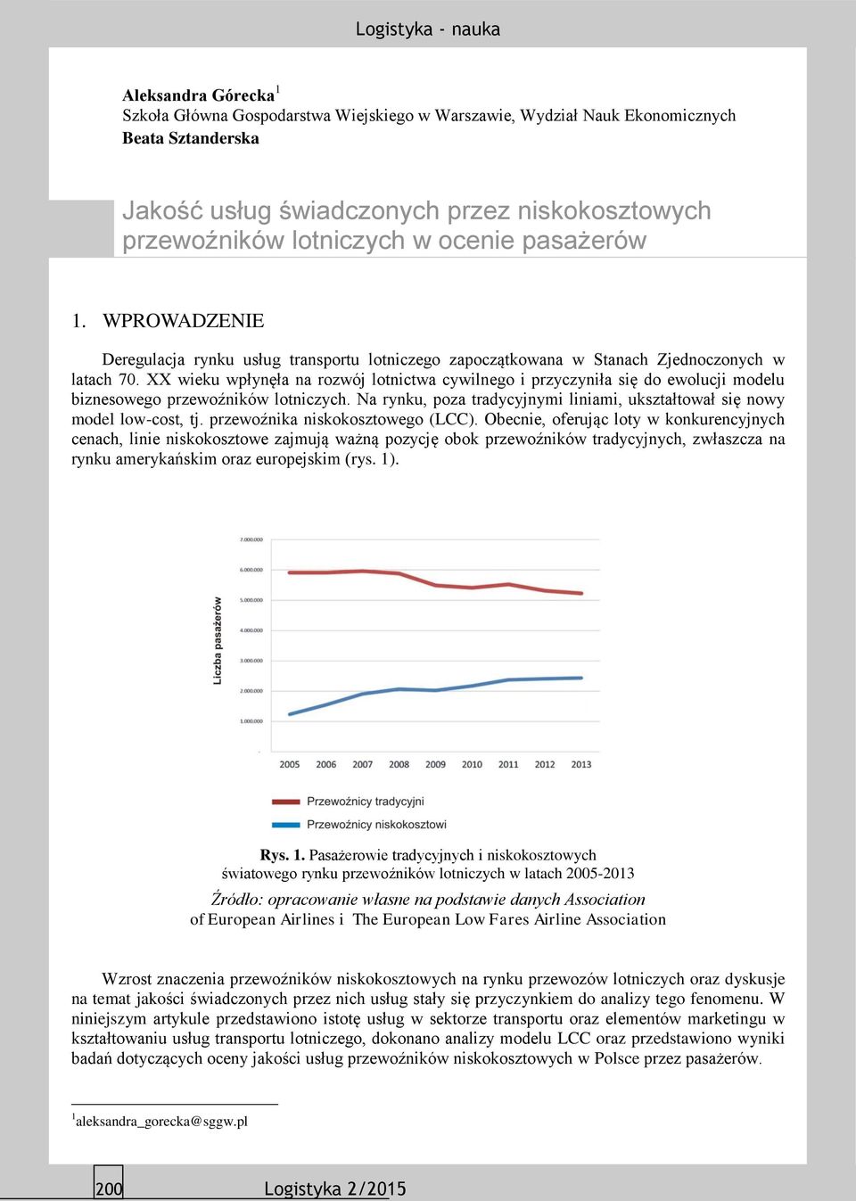 XX wieku wpłynęła na rozwój lotnictwa cywilnego i przyczyniła się do ewolucji modelu biznesowego przewoźników lotniczych. Na rynku, poza tradycyjnymi liniami, ukształtował się nowy model low-cost, tj.