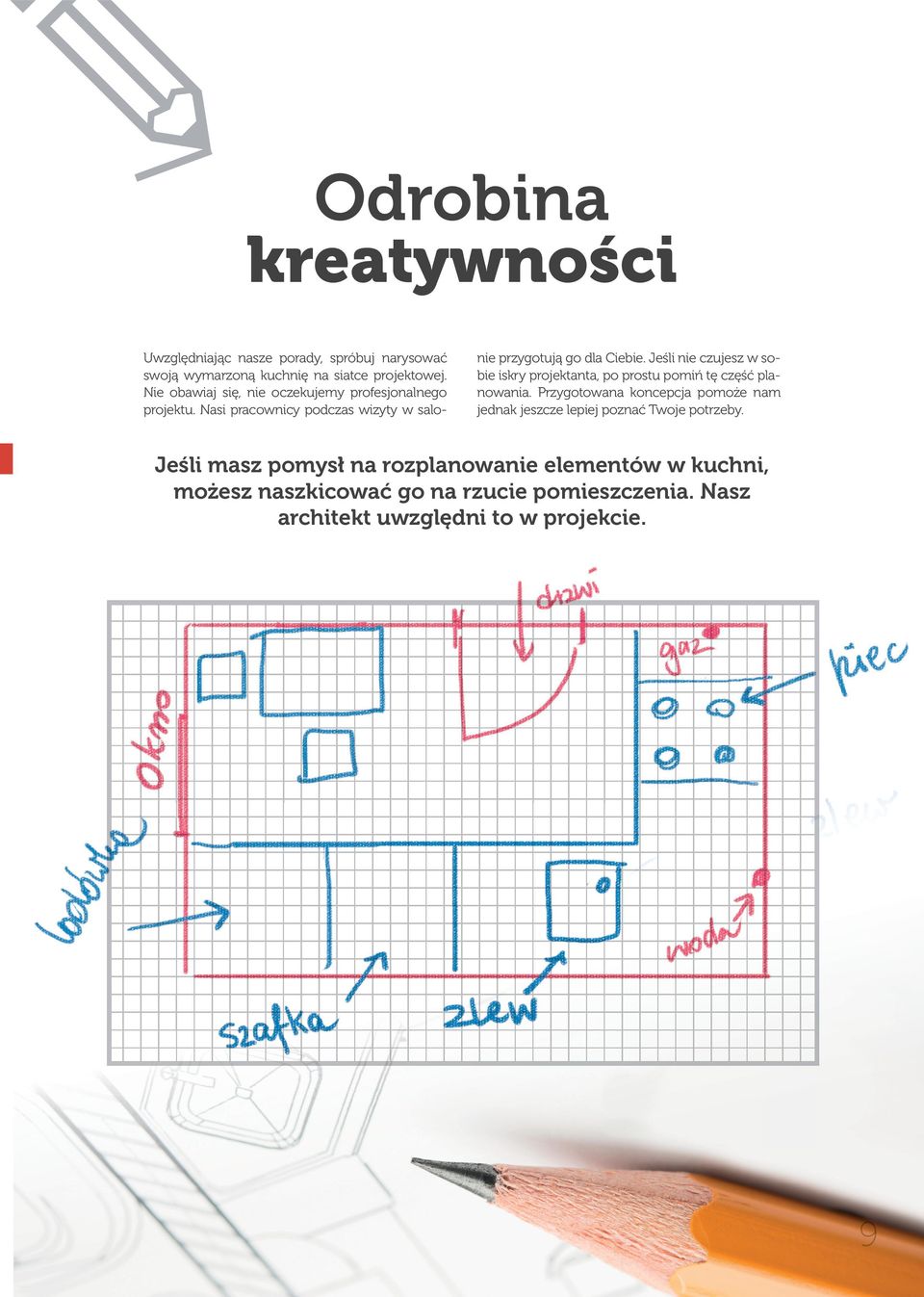 Jeśli nie czujesz w sobie iskry projektanta, po prostu pomiń tę część planowania.