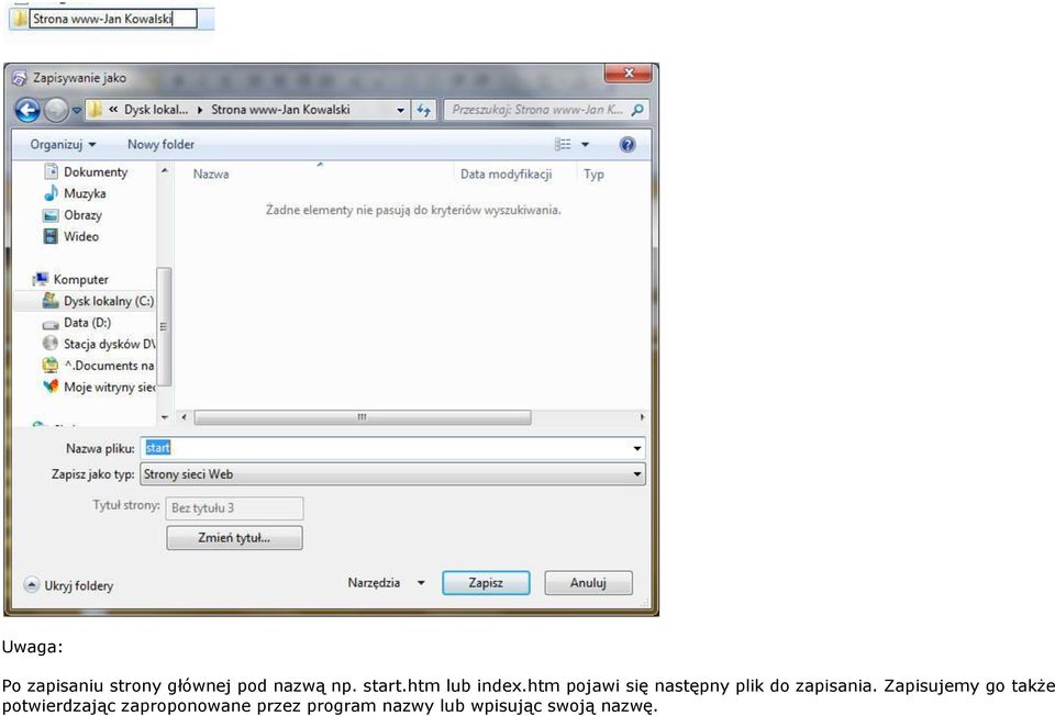 htm pojawi się następny plik do zapisania.