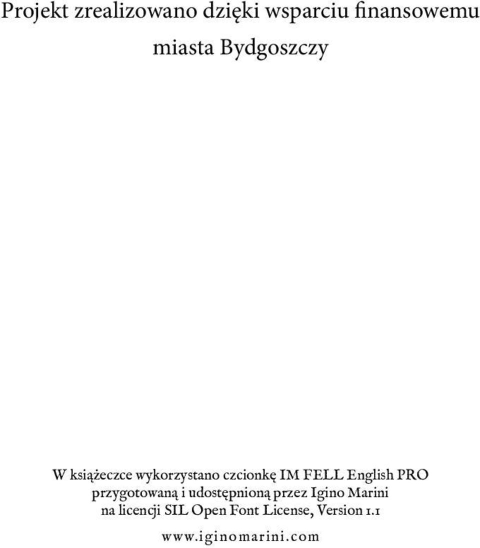 English PRO przygotowaną i udostępnioną przez Igino Marini