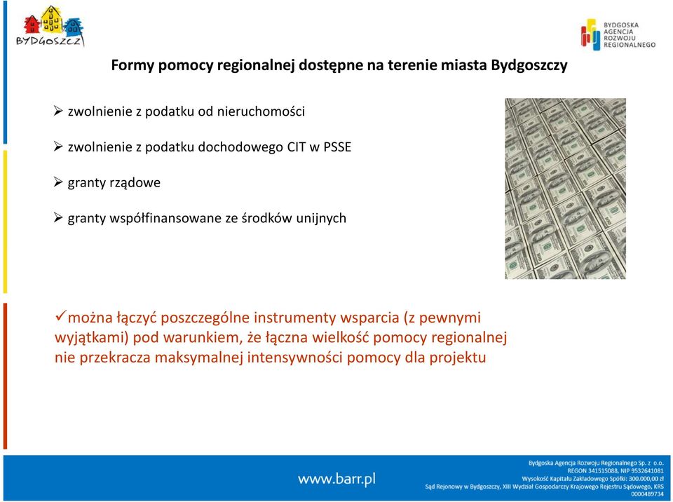 ze środków unijnych można łączyć poszczególne instrumenty wsparcia (z pewnymi wyjątkami) pod