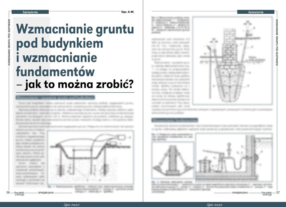 Wzmacnianie gruntu pod budynkiem i