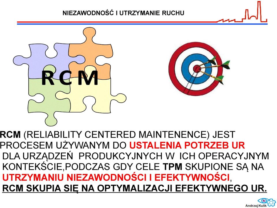 KONTEKŚCIE,PODCZAS GDY CELE TPM SKUPIONE SĄ NA UTRZYMANIU