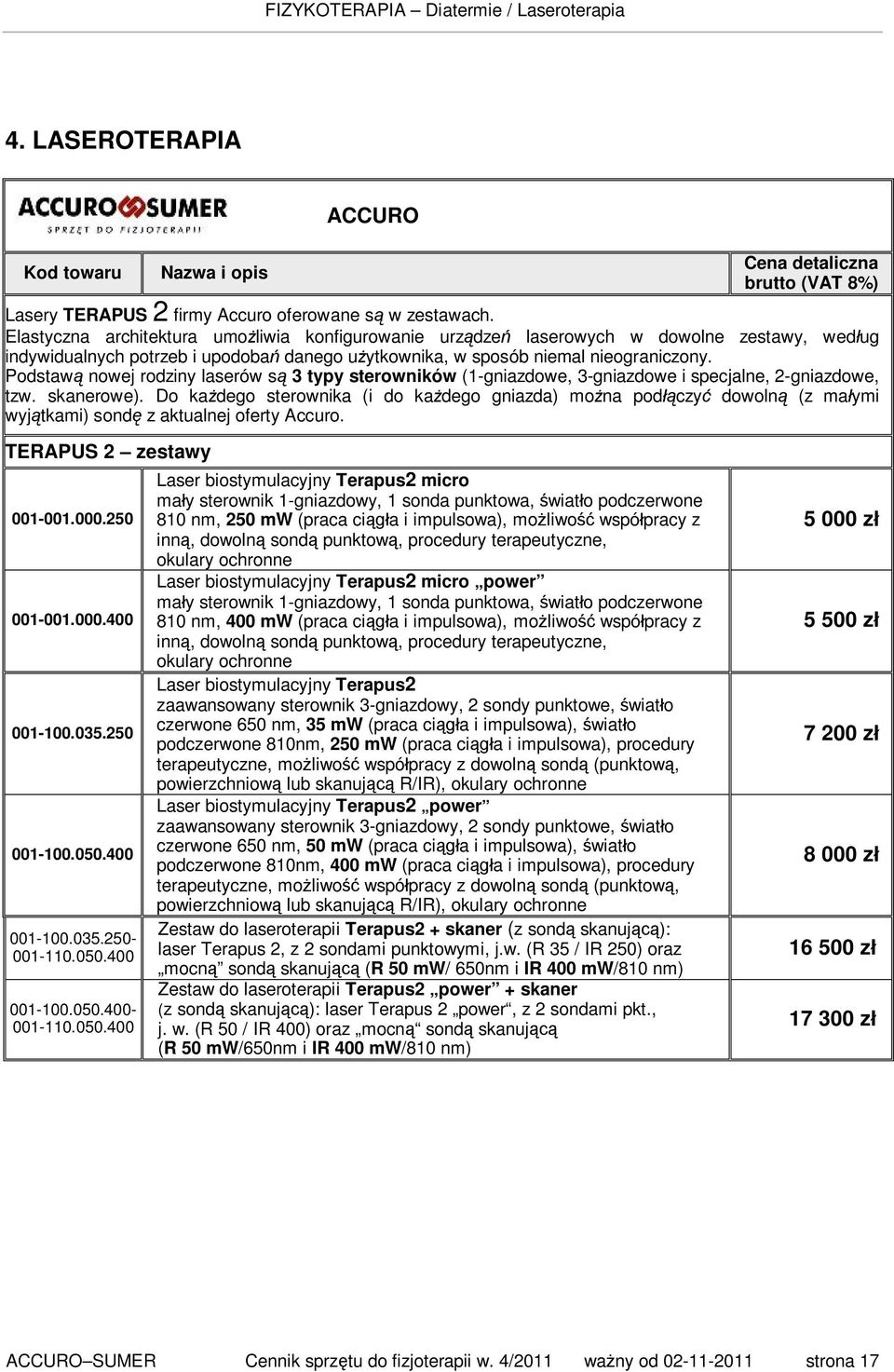 Podstawą nowej rodziny laserów są 3 typy sterowników (1-gniazdowe, 3-gniazdowe i specjalne, 2-gniazdowe, tzw. skanerowe).