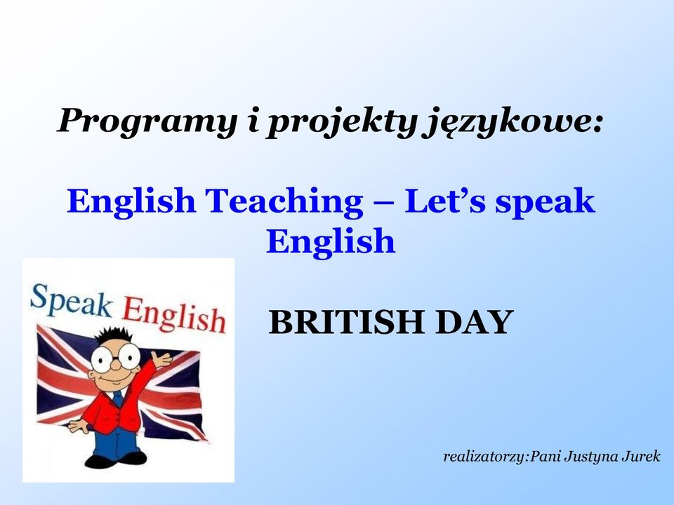 Let s speak English BRITISH