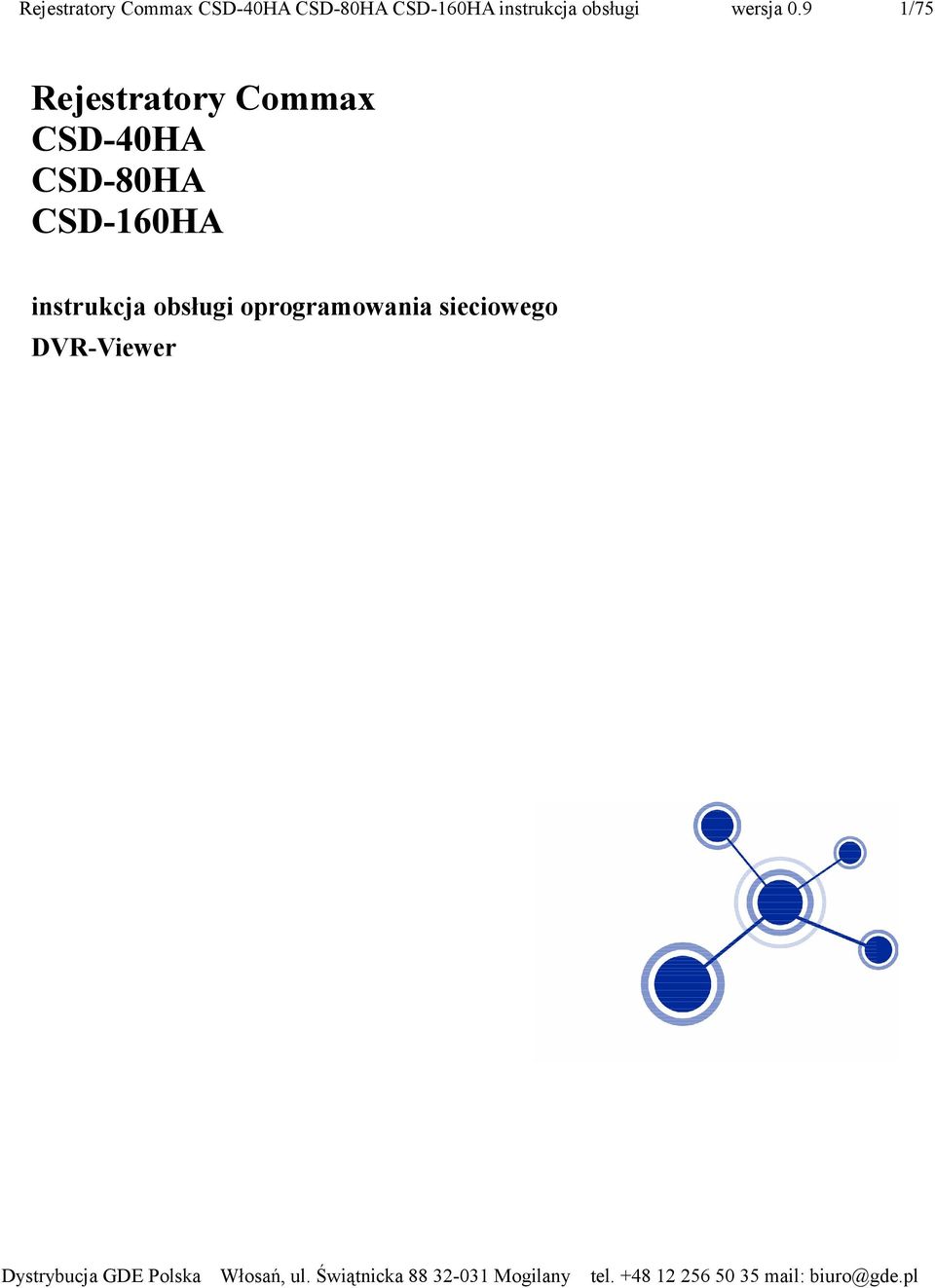 CSD-160HA instrukcja