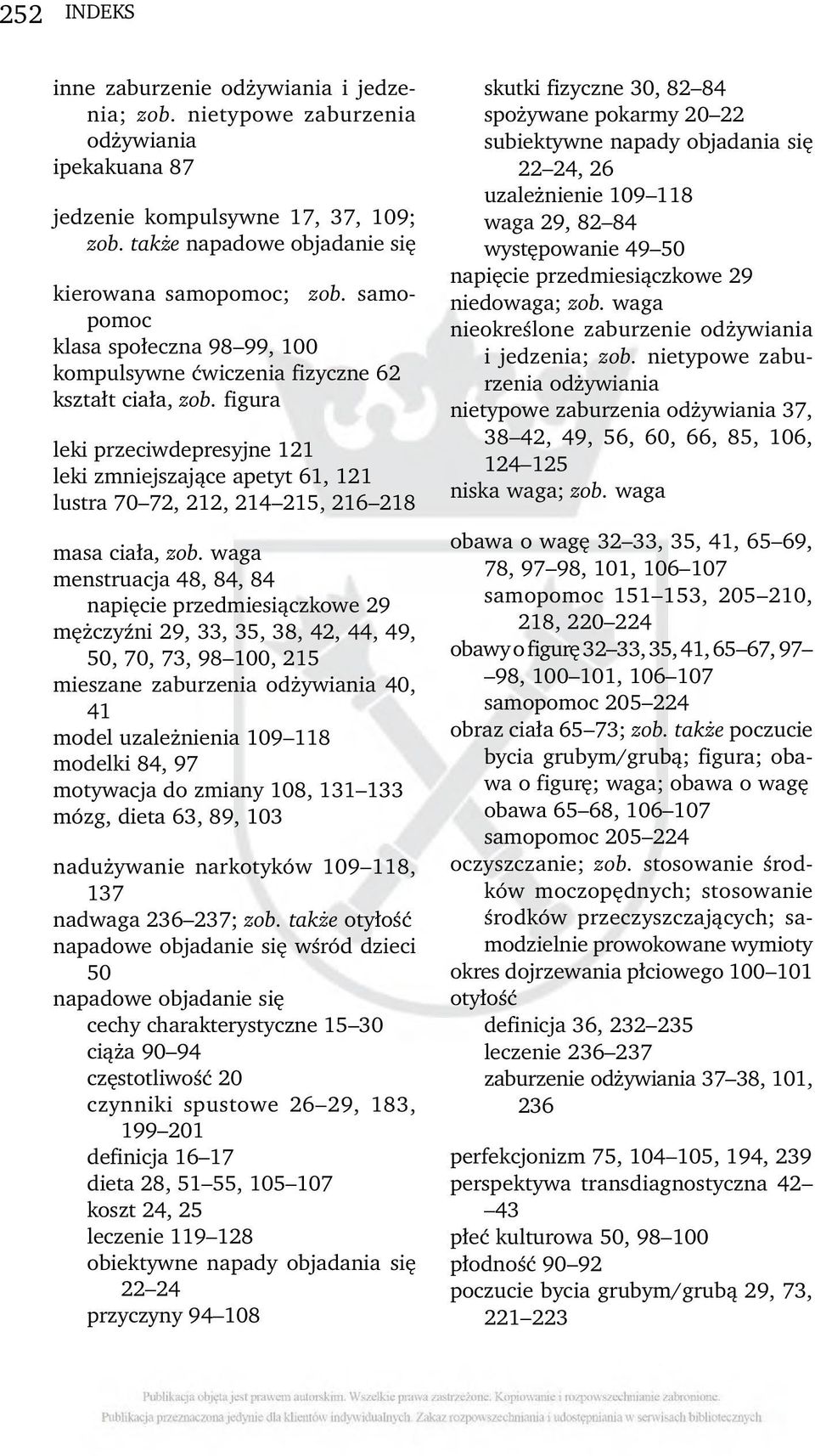 figura leki przeciwdepresyjne 121 leki zmniejszające apetyt 61, 121 lustra 70 72, 212, 214 215, 216 218 masa ciała, zob.