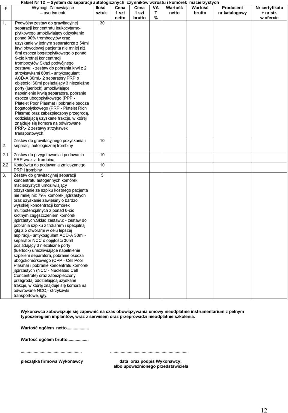 mniej niż 6ml osocza bogatopłytkowego o ponad 9-cio krotnej koncentracji trombocytów.