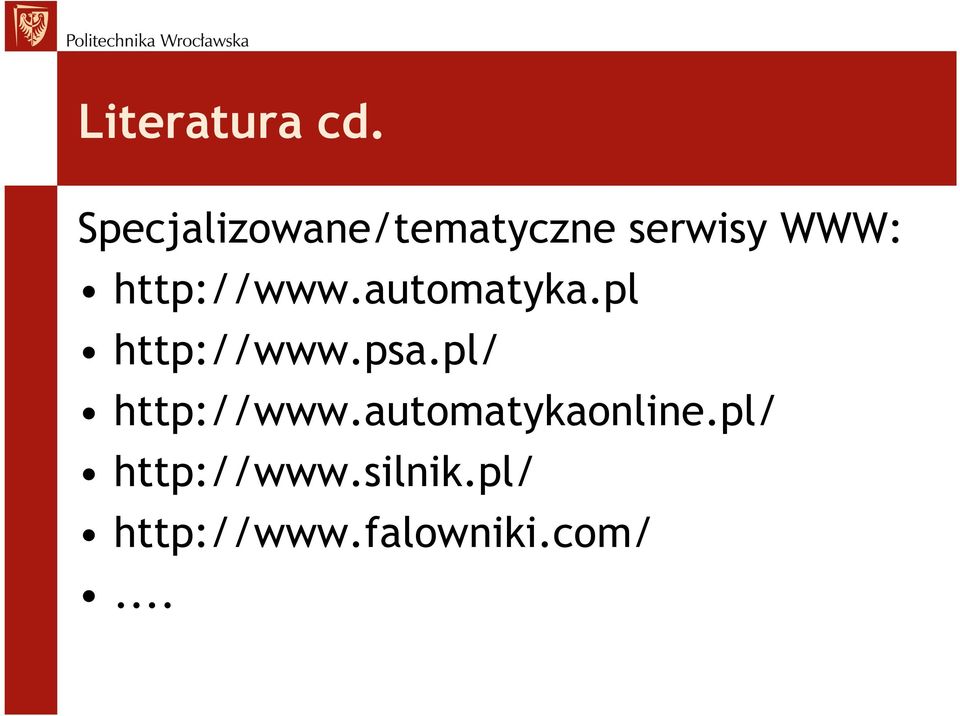 http://www.automatyka.pl http://www.psa.