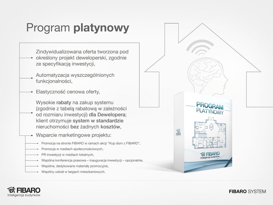 standardzie nieruchomości bez żadnych kosztów, Wsparcie marketingowe projektu: Promocja na stronie FIBARO w ramach akcji Kup dom z FIBARO, Promocja w mediach