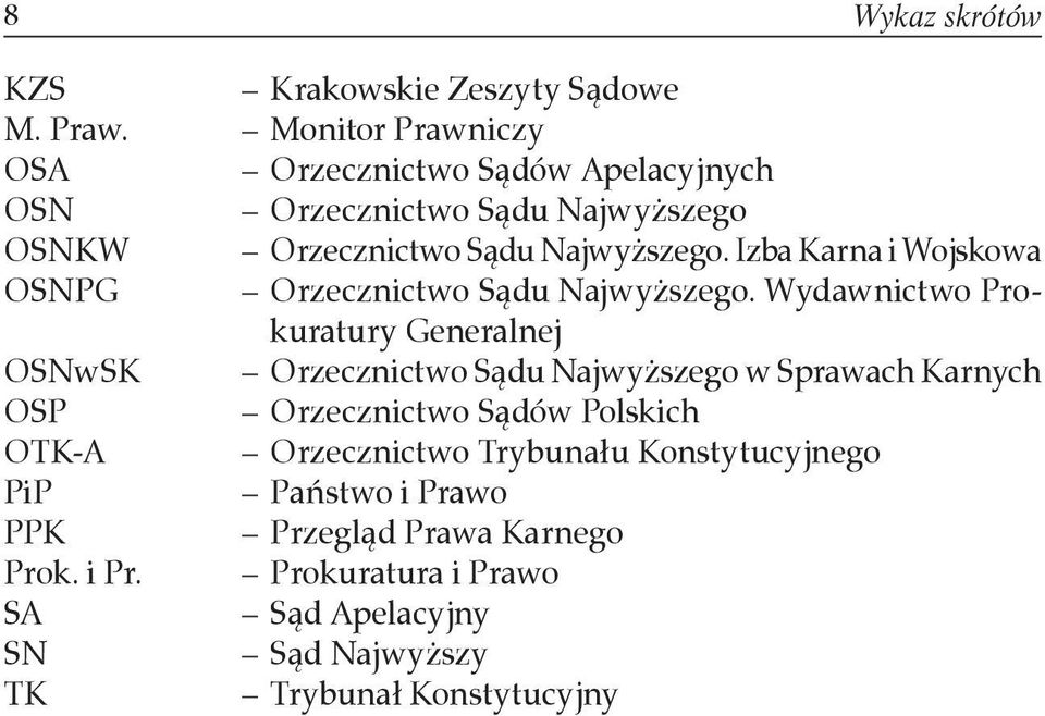 Izba Karna i Wojskowa OSNPG Orzecznictwo Sądu Najwyższego.