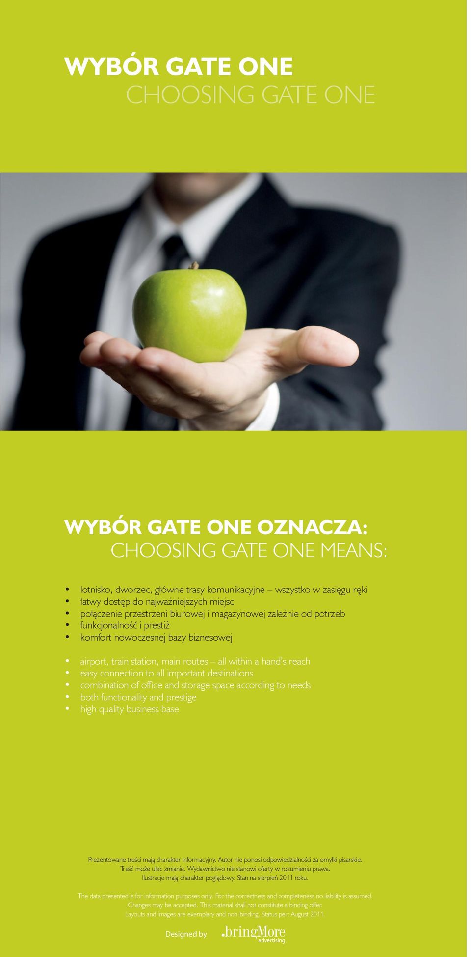 connection to all important destinations combination of offi ce and storage space according to needs both functionality and prestige high quality business base Prezentowane treści mają charakter