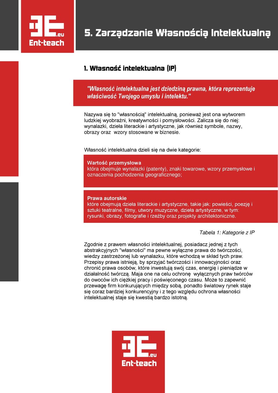 Zalicza się do niej: wynalazki, dzieła literackie i artystyczne, jak również symbole, nazwy, obrazy oraz wzory stosowane w biznesie.