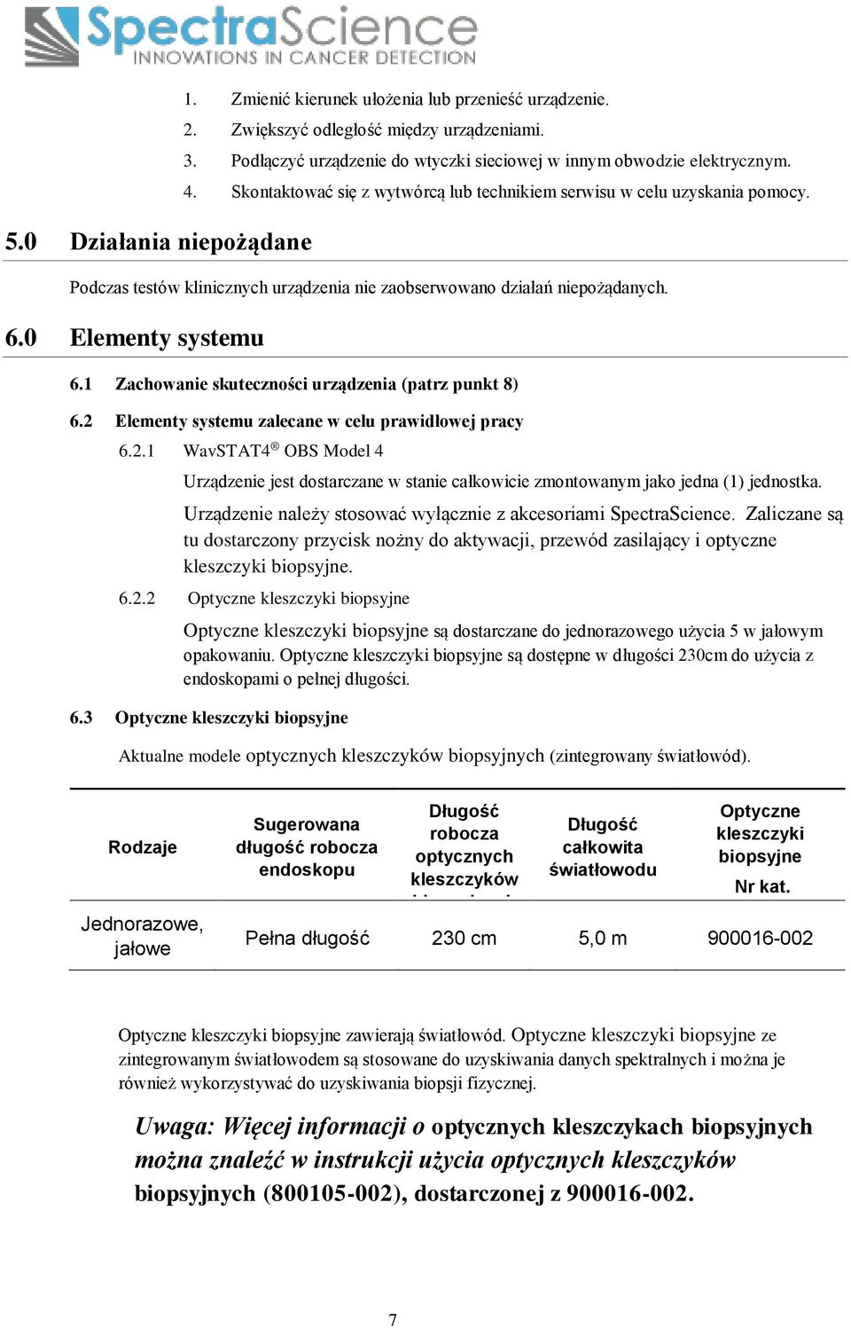 1 Zachowanie skuteczności urządzenia (patrz punkt 8) 6.2 Elementy systemu zalecane w celu prawidłowej pracy 6.2.1 WavSTAT4 OBS Model 4 Urządzenie jest dostarczane w stanie całkowicie zmontowanym jako jedna (1) jednostka.