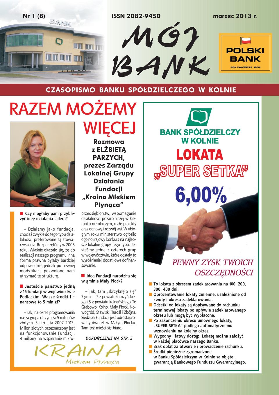 ideę działania Lidera? Działamy jako fundacja, chociaż zwykle do tego typu działalności preferowane są stowarzyszenia. Rozpoczęliśmy w 2006 roku.