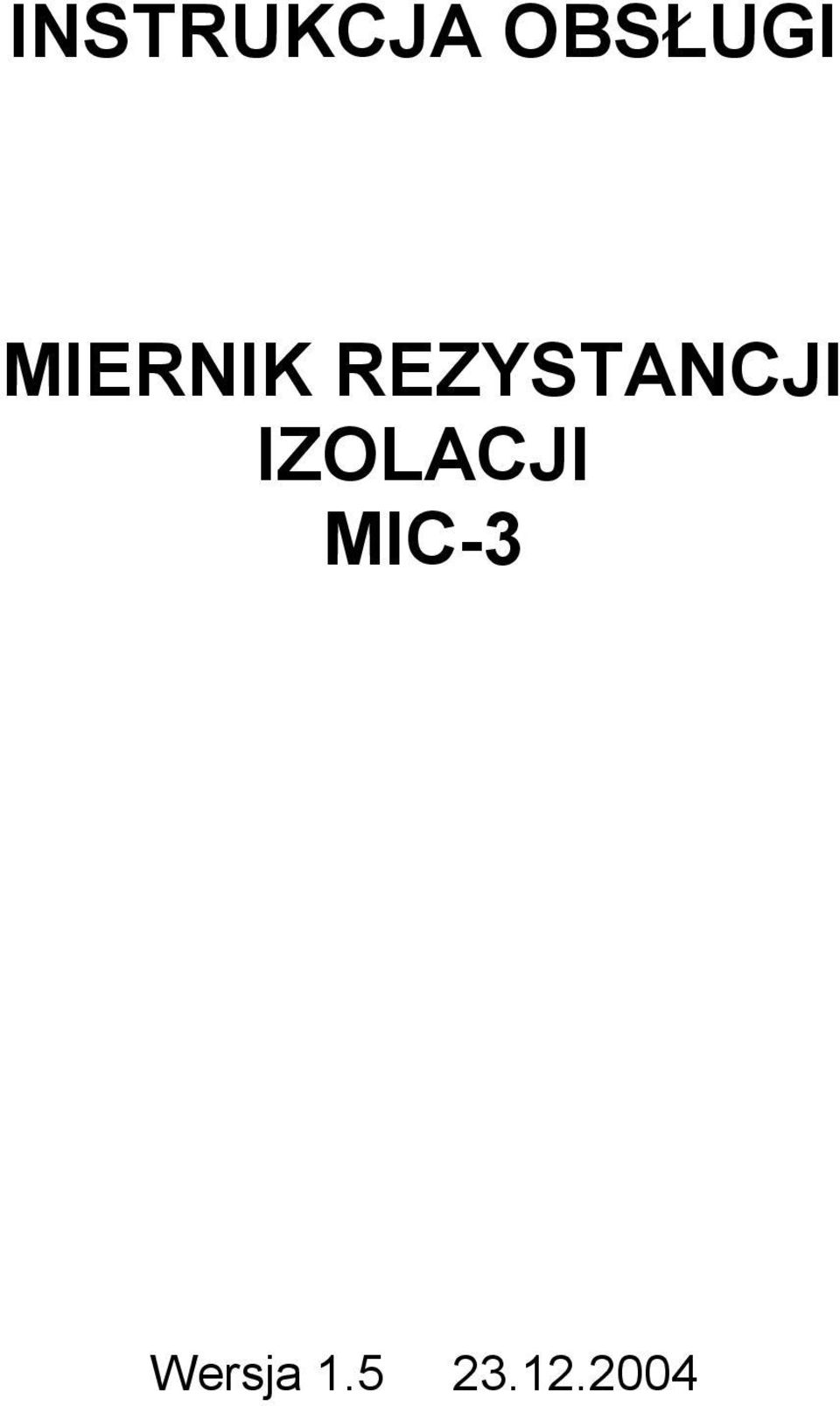 REZYSTANCJI