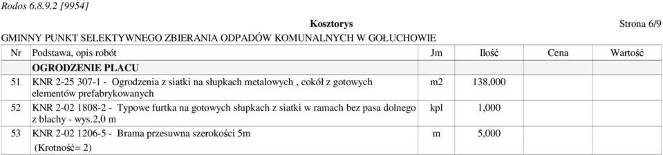 1808-2 - Typowe furtka na gotowych słupkach z siatki w ramach bez pasa dolnego kpl