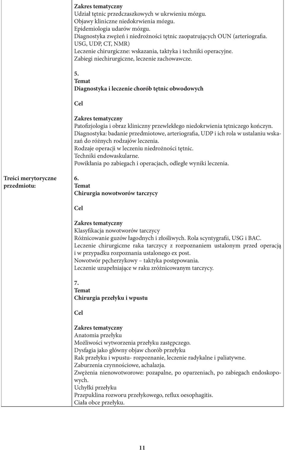 Zabiegi niechirurgiczne, leczenie zachowawcze. 5.