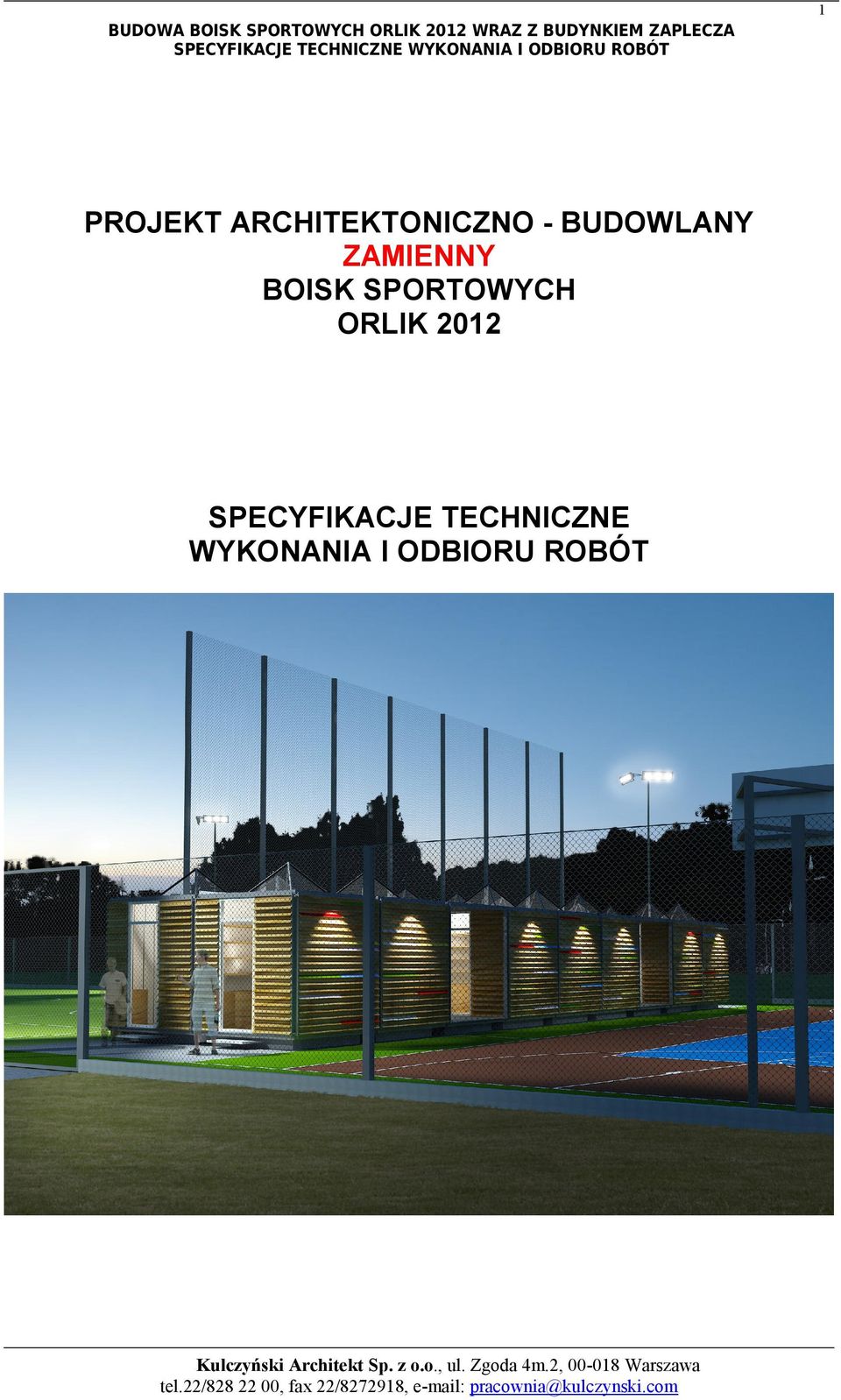 PROJEKT ARCHITEKTONICZNO - BUDOWLANY ZAMIENNY BOISK