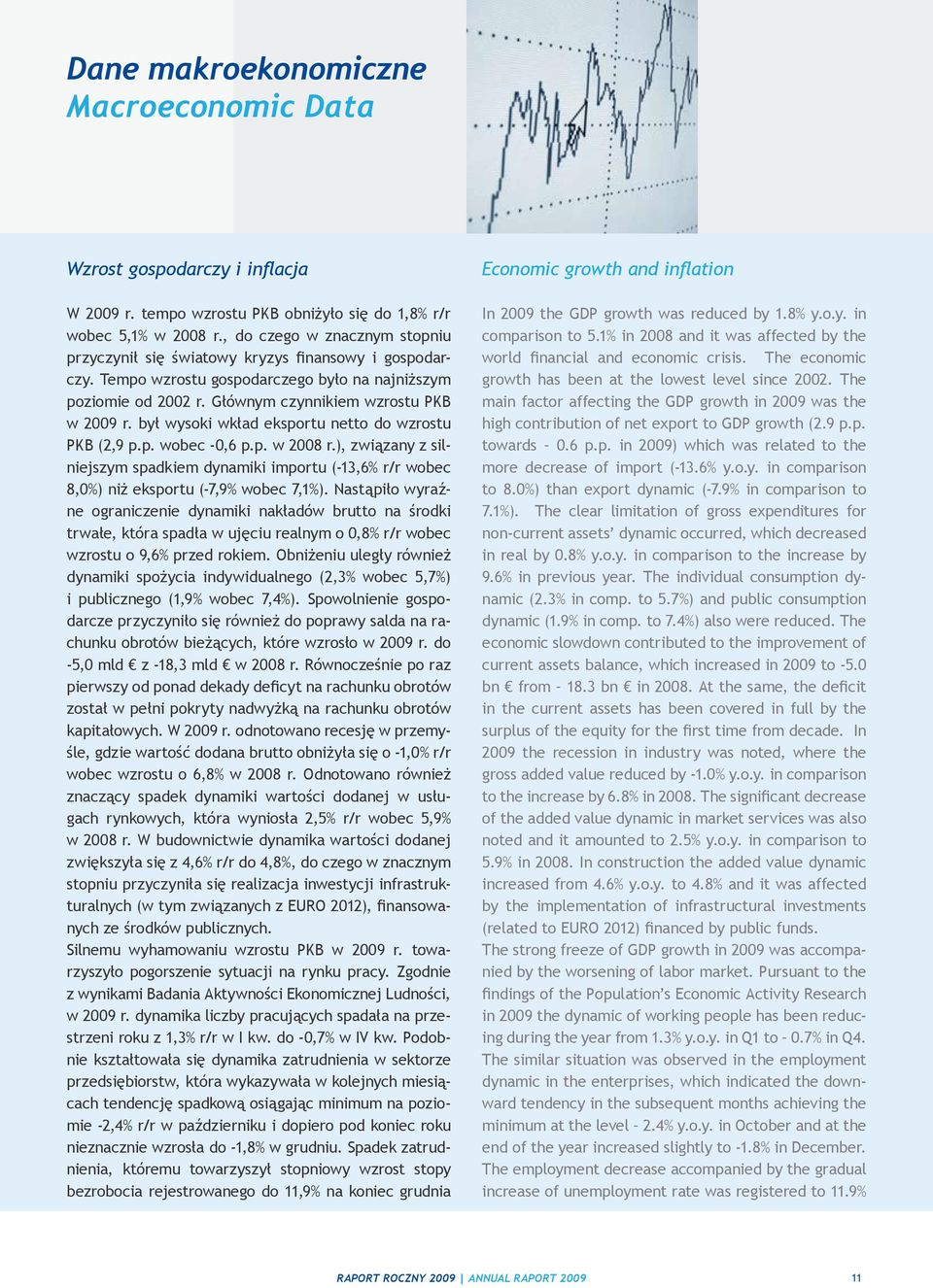 był wysoki wkład eksportu netto do wzrostu PKB (2,9 p.p. wobec -0,6 p.p. w 2008 r.), związany z silniejszym spadkiem dynamiki importu (-13,6% r/r wobec 8,0%) niż eksportu (-7,9% wobec 7,1%).